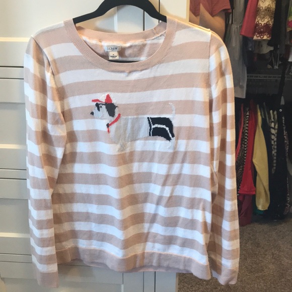 j crew dog sweater